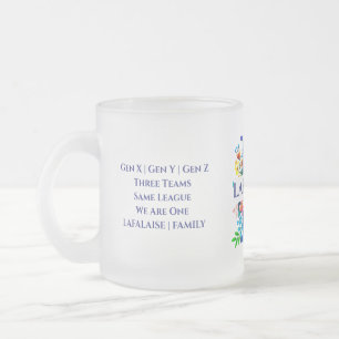 Cristal Esmerilado Taza de café de vidrio helado LAFALAISE XYZ FAM D2