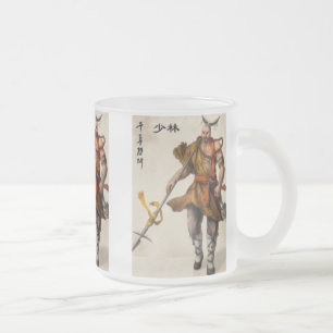 CRISTAL ESMERILADO TAZA DE CAFÉ DEL SAMURAI
