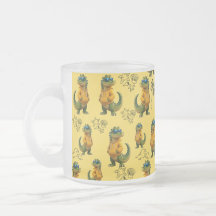 Taza de café divertido con patrón de cocodrilo ama