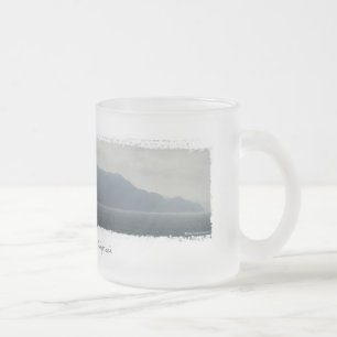 Cristal Esmerilado Taza de café helada