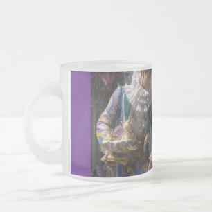Cristal Esmerilado Taza De Café Whimsical Harlequin Art: Sweet Family