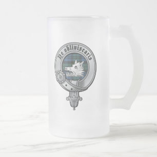 Cristal Esmerilado Taza de Campbell del clan