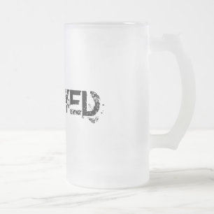 Cristal Esmerilado Taza de cerveza aleada