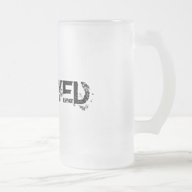 Cristal Esmerilado Taza de cerveza aleada (Derecha)