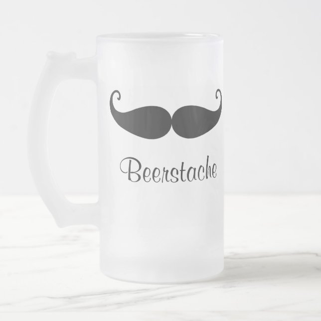 Cristal Esmerilado Taza de cerveza de Beerstache (Izquierda)