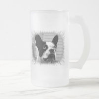 Taza de cerveza de Boston Terrier