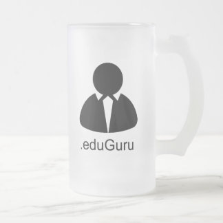 Cristal Esmerilado taza de cerveza de .eduGuru 16 onzas