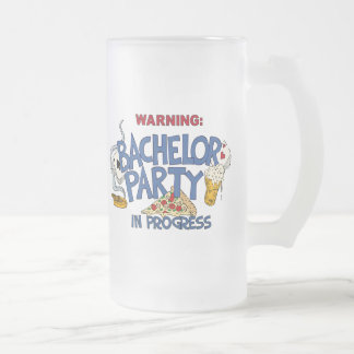 Cristal Esmerilado Taza de cerveza de la despedida de soltero