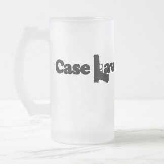 Cristal Esmerilado Taza de cerveza de la jurisprudencia