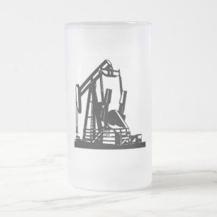 Cristal Esmerilado Taza de cerveza de Pumpjack