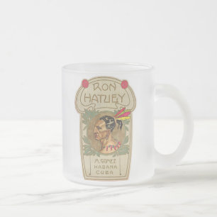 Cristal Esmerilado Taza de cerveza de Ron Hatuey De Cuba