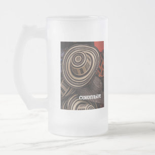 Cristal Esmerilado Taza de cerveza de Vueltiao