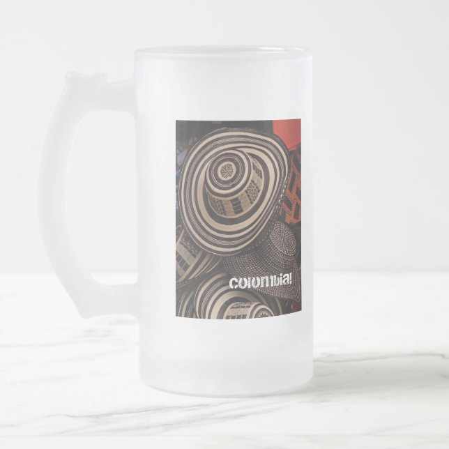 Cristal Esmerilado Taza de cerveza de Vueltiao (Izquierda)