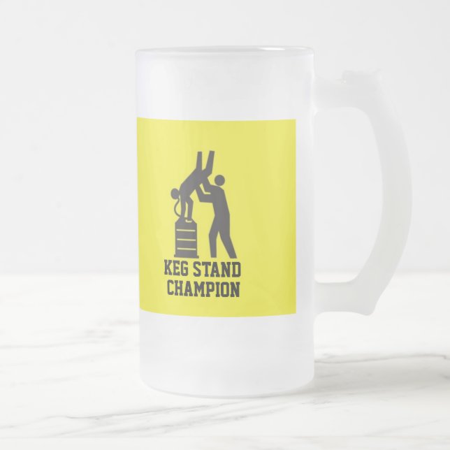 Cristal Esmerilado Taza de cerveza del campeón del soporte del (Derecha)