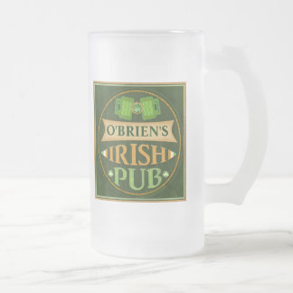 Cristal Esmerilado Taza de cerveza del Pub de St Patrick de