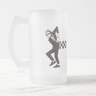 Cristal Esmerilado taza de cerveza del ska