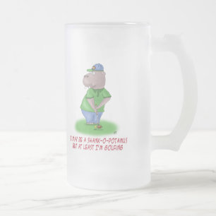 Cristal Esmerilado Taza de cerveza divertida: Shankopotamus