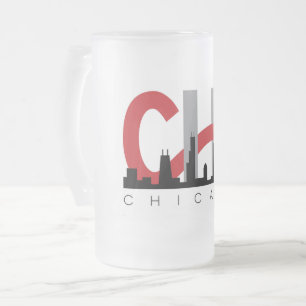 Cristal Esmerilado Taza de cerveza escarchada CHI