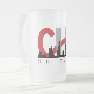 Cristal Esmerilado Taza de cerveza escarchada CHI