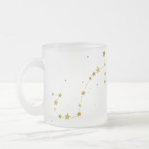 Cristal Esmerilado Taza de cerveza escarchada de Escorpio