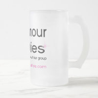 Taza de cerveza escarchada de Hotties de la hora