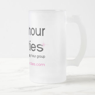 Cristal Esmerilado Taza de cerveza escarchada de Hotties de la hora