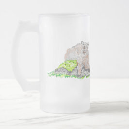 Cristal Esmerilado Taza de cerveza escarchada: Puma
