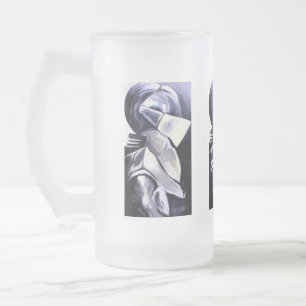 Cristal Esmerilado Taza de cerveza helada caballero