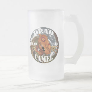 Cristal Esmerilado Taza de cerveza helada camello del zombi