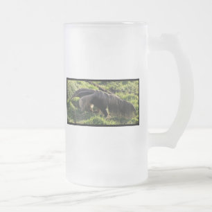 Cristal Esmerilado Taza de cerveza helada del Anteater gigante