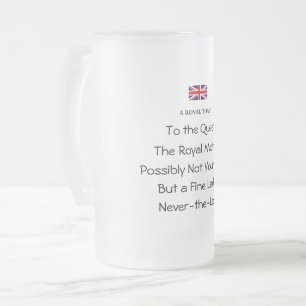 Cristal Esmerilado Taza de cerveza helada divertida para el brindis r