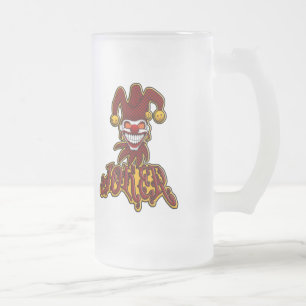 Cristal Esmerilado Taza de cerveza helada Joker