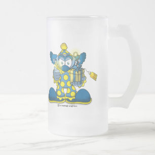 Cristal Esmerilado Taza de cerveza helada Jokey