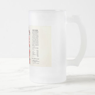 Cristal Esmerilado Taza de cerveza helada KFAT