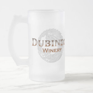 Cristal Esmerilado Taza de cerveza helada lagar de Dubindil