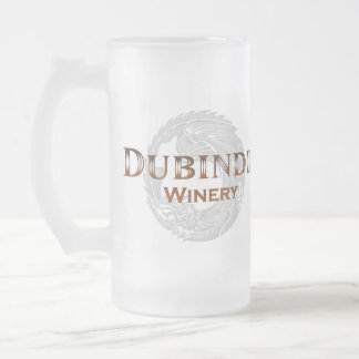 Cristal Esmerilado Taza de cerveza helada lagar de Dubindil