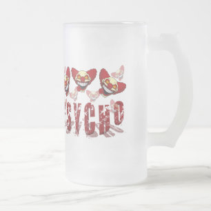 Cristal Esmerilado Taza de cerveza helada Psycho
