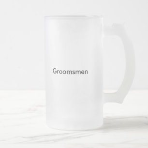 Cristal Esmerilado Taza de cerveza helada stein de los padrinos de