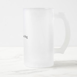 Cristal Esmerilado Taza de cerveza PASADA afortunada