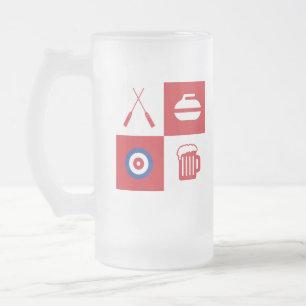 Cristal Esmerilado Taza de cerveza que se encrespa