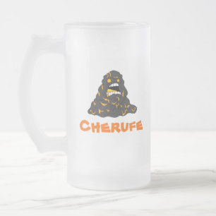 Cristal Esmerilado Taza de Cherufe