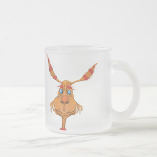 Cristal Esmerilado Taza de “En otra parte en casa "