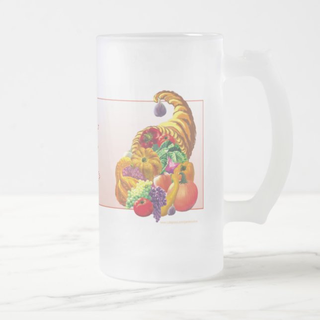 Cristal Esmerilado Taza DE ENCARGO de la COSECHA (Derecha)