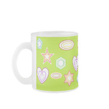 Taza de formas de color oliva