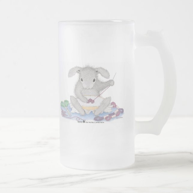 Cristal Esmerilado Taza de HappyHoppers® (Derecha)