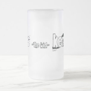 Cristal Esmerilado taza de Kennedy de los travis (el niño)