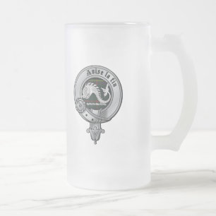 Cristal Esmerilado Taza de Kennedy del clan