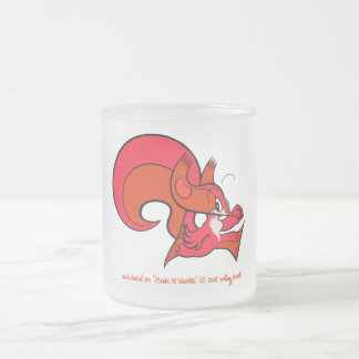 Cristal Esmerilado Taza de la ardilla 1 de la PSI