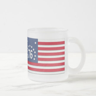 Cristal Esmerilado Taza de la bandera de Bennington