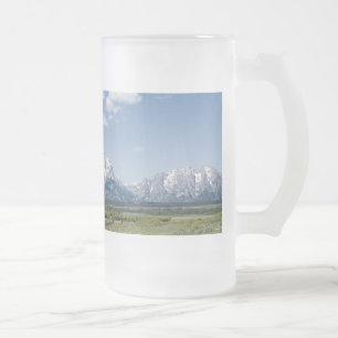 Cristal Esmerilado Taza de la cerca de Teton